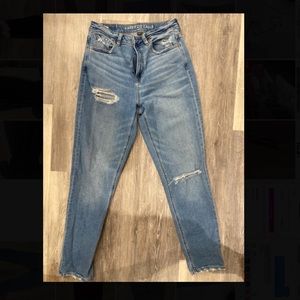 Blue American eagle ripped jeans